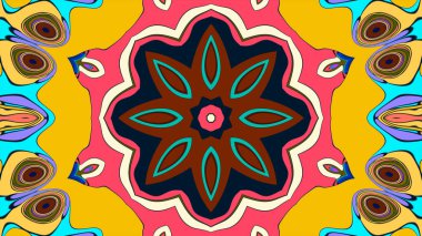 Tasarım için soyut sanatsal renkli arkaplan yineleniyor