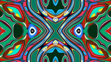 Tasarım için soyut sanatsal renkli arkaplan yineleniyor