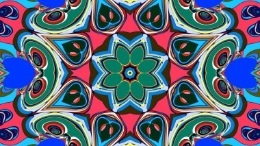 Tasarım için soyut sanatsal renkli arkaplan yineleniyor