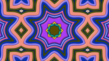 Geometrik çiçekli kusursuz desen, illüstrasyon