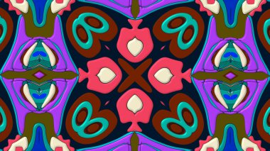 Kusursuz arkaplan kiremit kabartmalı soyut parlak renkli desen