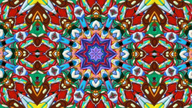 Soyut geometrik şekilli kusursuz desen