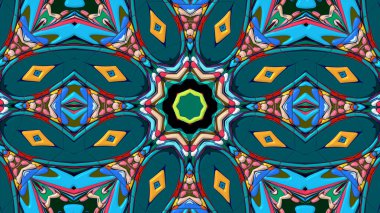 Soyut geometrik şekilli kusursuz desen