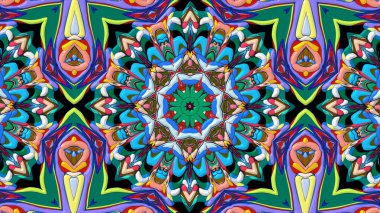 Soyut geometrik şekilli kusursuz desen