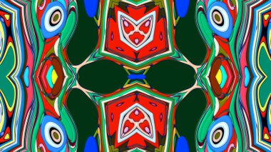 Renkli soyut arka plan. fantezi mandala kavramı kırmızı, yeşil, mavi renkler