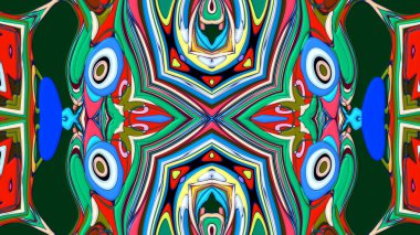 Renkli soyut arka plan. fantezi mandala kavramı kırmızı, yeşil, mavi renkler