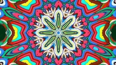 Renkli soyut arka plan. fantezi mandala kavramı kırmızı, yeşil, mavi renkler