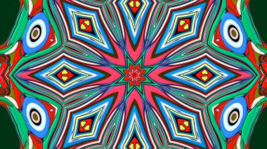 Renkli soyut arka plan. fantezi mandala kavramı kırmızı, yeşil, mavi renkler