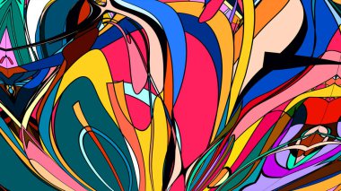 parlak resimli yaratıcı soyut arkaplan 