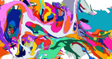 Renkli çizgilerin resimlerinin soyut arkaplanı