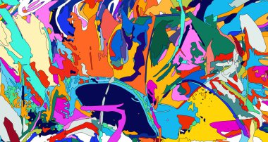 Renkli çizgilerin resimlerinin soyut arkaplanı