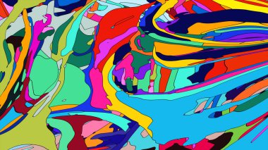 Soyut resimli sıvı soyut arkaplan 