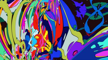 Soyut resimli sıvı soyut arkaplan 