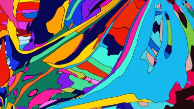 Soyut resimli sıvı soyut arkaplan 