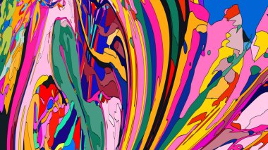 Soyut resimli sıvı soyut arkaplan 