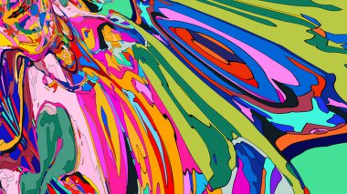 Soyut resimli sıvı soyut arkaplan 