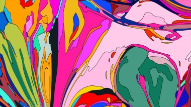 Soyut resimli sıvı soyut arkaplan 