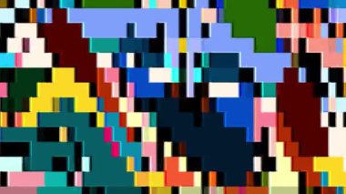 Yaz Müziği için Renkli Geometrik ve Psikedelik Hareket Grafik Görüntü Canlandırma Arkaplanı