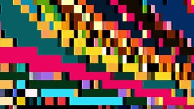 Yaz Müziği için Renkli Geometrik ve Psikedelik Hareket Grafik Görüntü Canlandırma Arkaplanı
