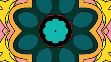 2025 Yaz ve Yeni Yıl Müzik Festivali için soyut renkli psikedelik video