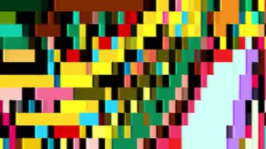 Yaz Müziği için Renkli Geometrik ve Psikedelik Hareket Grafik Görüntü Canlandırma Arkaplanı