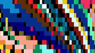 Yaz Müziği için Renkli Geometrik ve Psikedelik Hareket Grafik Görüntü Canlandırma Arkaplanı