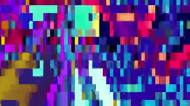 Yaz Müziği için Renkli Geometrik ve Psikedelik Hareket Grafik Görüntü Canlandırma Arkaplanı