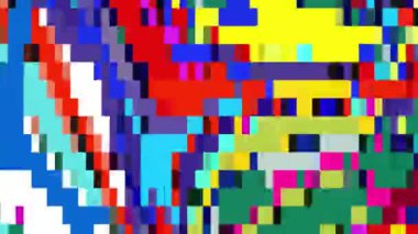 Yaz Müziği için Renkli Geometrik ve Psikedelik Hareket Grafik Görüntü Canlandırma Arkaplanı
