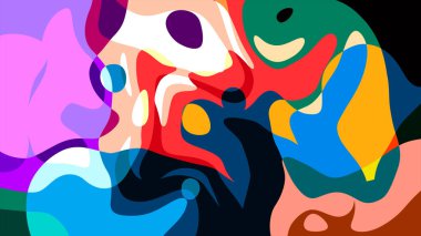 Yaz koleksiyonu için renkli sıvı ve sıvı soyut arkaplan