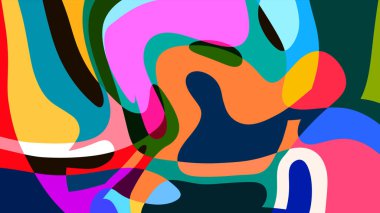 Yaz koleksiyonu için renkli sıvı ve sıvı soyut arkaplan