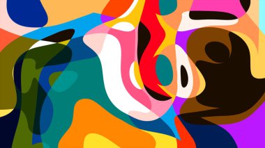 Yaz koleksiyonu için renkli sıvı ve sıvı soyut arkaplan