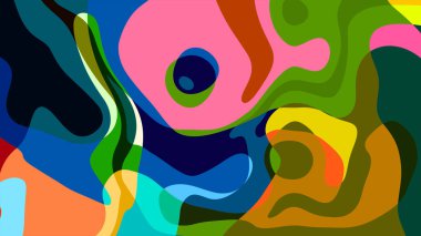 Yaz koleksiyonu için renkli sıvı ve sıvı soyut arkaplan