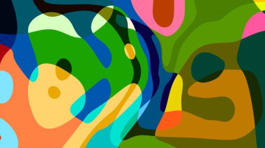 Yaz koleksiyonu için renkli sıvı ve sıvı soyut arkaplan