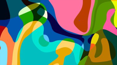 Yaz koleksiyonu için renkli sıvı ve sıvı soyut arkaplan