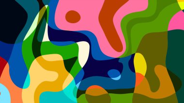 Yaz koleksiyonu için renkli sıvı ve sıvı soyut arkaplan