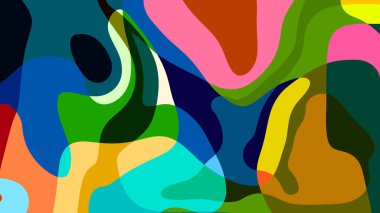 Yaz koleksiyonu için renkli sıvı ve sıvı soyut arkaplan