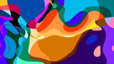 Yaz koleksiyonu için renkli sıvı ve sıvı soyut arkaplan