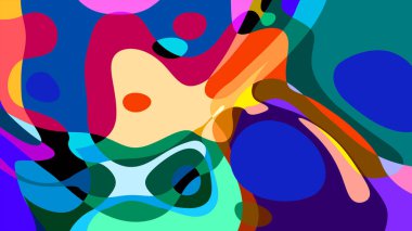 Yaz koleksiyonu için renkli sıvı ve sıvı soyut arkaplan