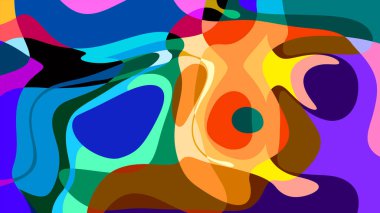 Yaz koleksiyonu için renkli sıvı ve sıvı soyut arkaplan