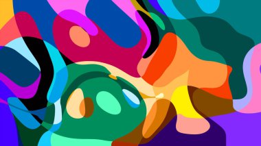 Yaz koleksiyonu için renkli sıvı ve sıvı soyut arkaplan