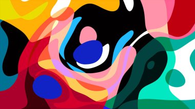 Yaz koleksiyonu için renkli sıvı ve sıvı soyut arkaplan