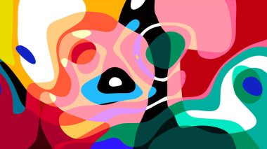 Yaz koleksiyonu için renkli sıvı ve sıvı soyut arkaplan