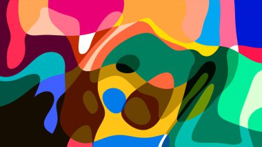 Yaz koleksiyonu için renkli sıvı ve sıvı soyut arkaplan