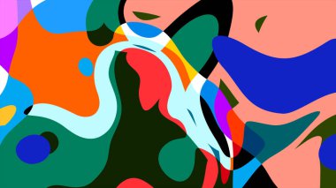 Yaz koleksiyonu için renkli sıvı ve sıvı soyut arkaplan