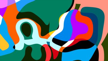 Yaz koleksiyonu için renkli sıvı ve sıvı soyut arkaplan