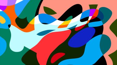 Yaz koleksiyonu için renkli sıvı ve sıvı soyut arkaplan