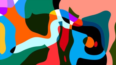 Yaz koleksiyonu için renkli sıvı ve sıvı soyut arkaplan