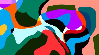 Yaz koleksiyonu için renkli sıvı ve sıvı soyut arkaplan