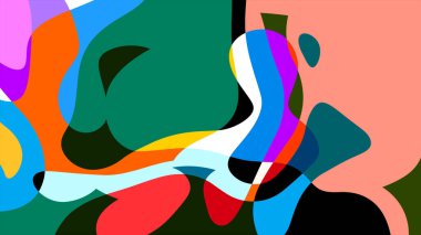 Yaz koleksiyonu için renkli sıvı ve sıvı soyut arkaplan