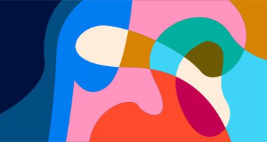 Renkli sıvı ve sıvı soyut arkaplanın vektör çizimi